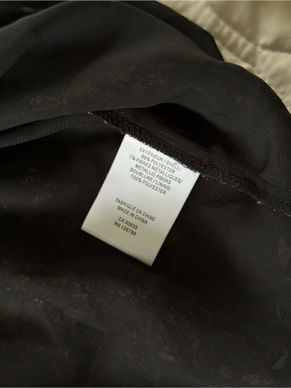 🔥2/$15 Reitmans Dark Floral Chiffon Peasant Blouse Ruffle Neck Sheer Boho V-Neck - Picture 8 of 11